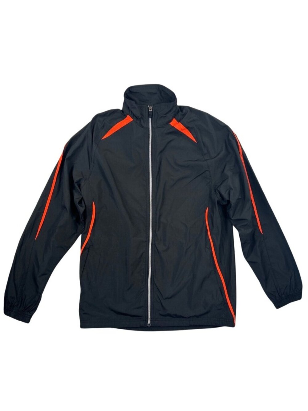 Vintage Holloway Windbreaker Golf Jacket Men's S Gray Orange Full Zip Retro